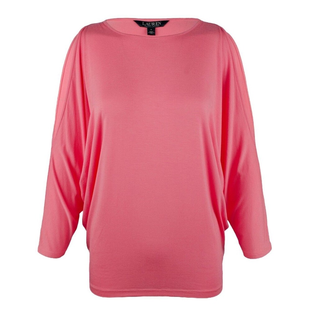 Lauren Ralph Lauren Plus Size Dolman-Sleeve Top (1X, Peace Rose)